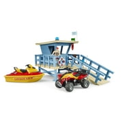Bruder 62780 Bworld Lifeguard Station w/ Quad and Personal Water Craft 24.12.8