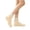 Beige, variant on Womens Cable Knit Fuzzy Lined Slipper Socks, Indoor Winter House Socks, Black