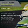 thumbnail image 3 of Pastillas De Freno Traseras De Cerámica Premium De Calidad 1001-2374C Compatibles Con Chevrolet (Equinox Malibu Trax 2020-2025); Terreno Gmc 2021-2024; 2024-2025 Buick Envista, 3 of 5