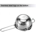 thumbnail image 4 of ABPETE Stainless Steel Double Boiler Pot,Stainless Steel Double Boiler Pot 600ML with Heat Resistant Handle for Melting Chocolate, Butter, and Candle Making(Silver Handle), 4 of 13