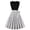 White, variant on Sleeveless Dress for Women Wool Double Sided V Neck Casual Dress Midi 1 Pc