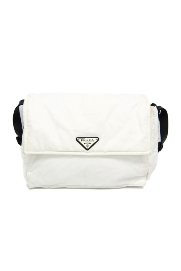 Pre-Owned Prada Re-Nylon Padded Shoulder Bag 1BD256 Men,Women Nylon,Leather Messenger...