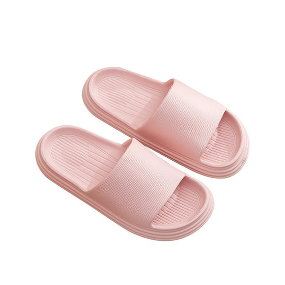 Clearance yulier Sandals for Women, Slide Sandals Women Men Slippers Home Couple Shoes Indoor Outside Soft Soled Slippers (Pink)