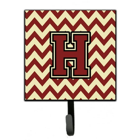 

Carolines Treasures CJ1061-HSH4 Letter H Chevron Maroon and Gold Leash or Key Holder 7Hx4.25W multicolor
