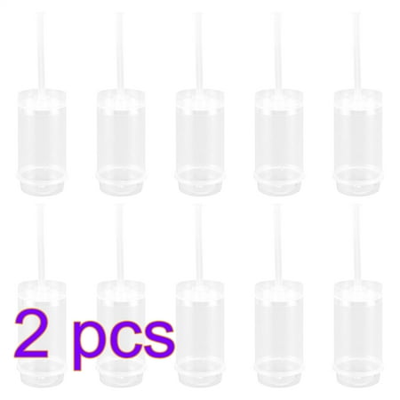 

40PCS Round Shaped Clear Push-Up Cake Shooter Plastic Cake Push-Pops Containers with Lids for Ice Cream Cake Dessert (17X5CM)