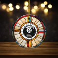 thumbnail image 1 of Magic 8 Ball Ceramic Ornament, Faux Stained Glass, Fortune Telling Ornament, Billiard Ball Ornament, Unique Gift for Pool Ball Player - As Picture - 3-Pack, 1 of 1