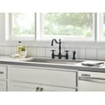 thumbnail image 4 of Gerber D404457BS Opulence 2-Handle Bridge Kitchen Faucet w/ Spray (Stainless Steel), 4 of 4