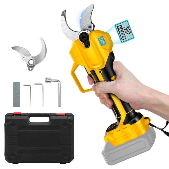 Cordless Electric Pruning Shears Compatible with DeWalt 20V Battery, Opening 65 mm Max 40mm Cutting Diameter Portable Pruning She