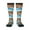 3 Black, variant on Animals on Noah's Ark Floating print thigh-high socks, crafted for both men and women with a stretchy, high-opaque design perfect for daily wear