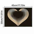 thumbnail image 2 of Decorative Placemats Stain-Resistant Heat-Insulating, Heart-Patterned Textured Print Linen Placemats, Heat-Resistant Washable Table Protector for Holiday Party, Kitchen Table Decor, Home Dining, 2 of 4