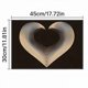 thumbnail image 3 of Mantel Individual de Lino con Estampado de Corazones Dorados y Negros | Diseño de Rayas Texturizadas | Mantel Aislante Del Calor y Resistente a Las Manchas | Decoración para Cenas Festivas | Mantel P, 3 of 4