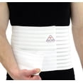 thumbnail image 1 of Faja abdominal ITA-MED de 30 cm para hombre, prenda de compresión posquirúrgica ajustable y transpirable, ideal para pacientes posquirúrgicos y personas con hernias (blanca, pequeña), 1 of 5