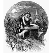 Nast: Santa Claus. /Na Visit From St. Nicholas. Wood Engraving After Thomas Nast, His First Published Santa Claus Picture, Used To Illustrate An Edition Of Christmas Poems, 1863