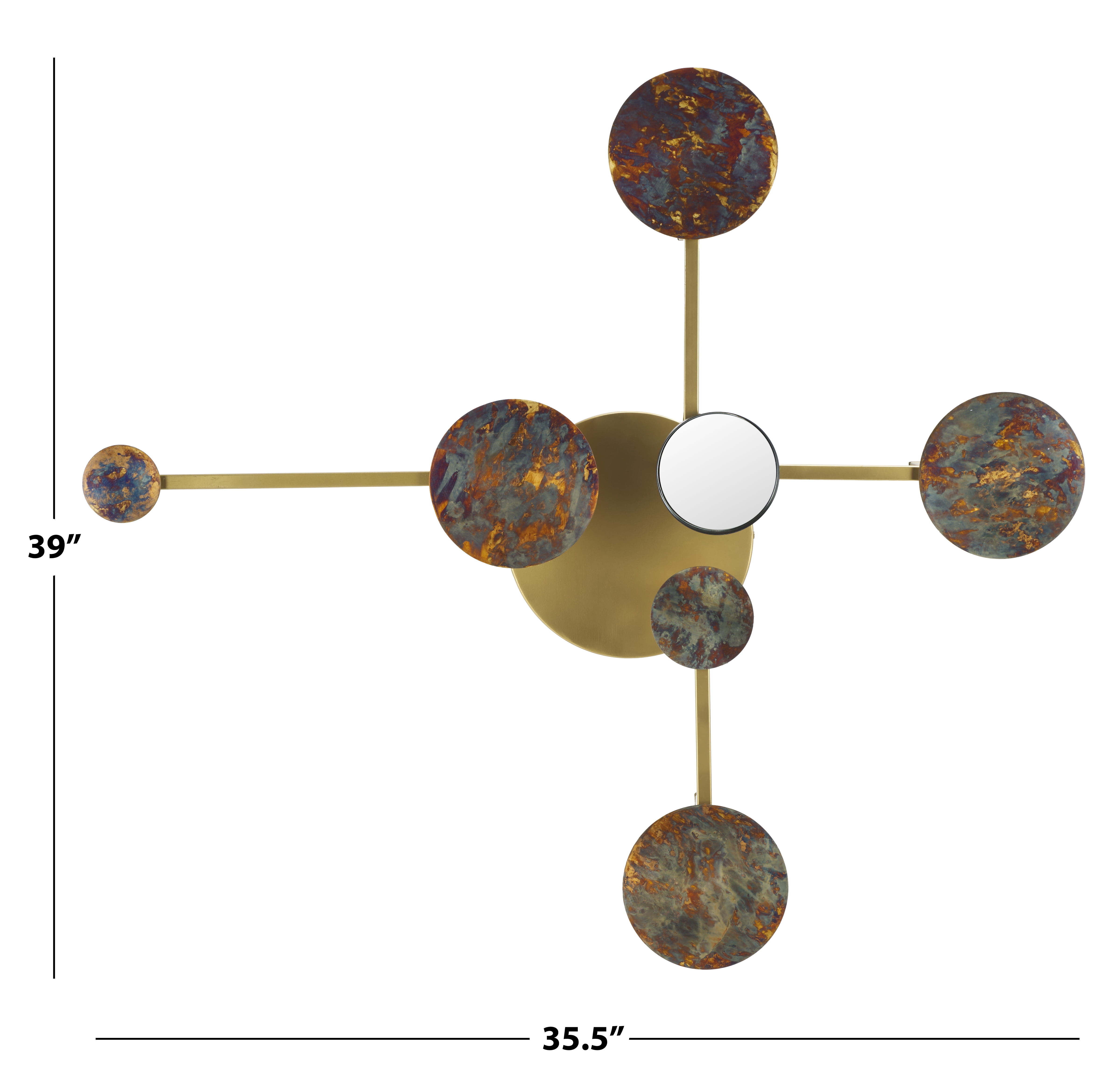 Safavieh Emera Modern Antique Brass Iron Wall Décor