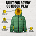 thumbnail image 5 of John Deere Toddler Boys' Quilted Hooded Puffer Jacket Chase Marshall Green, 5 of 8