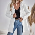 thumbnail image 3 of Women's Zip Front Long Sleeve Pocket Hoodie Sweatshirt Hooded Top Women's Coats for Winter plus Size Womens Jacket with Hood Women's plus Size Sweaters Women's Fall Jacket plus Size Women down Winter, 3 of 8