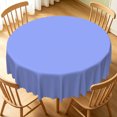 thumbnail image 2 of Tchckioa Solid Color Round Waterproof Tablecloth,Sky Blue Table Cloth Cover for Banquet Restaurant Home Decor,70 Inch, 2 of 6