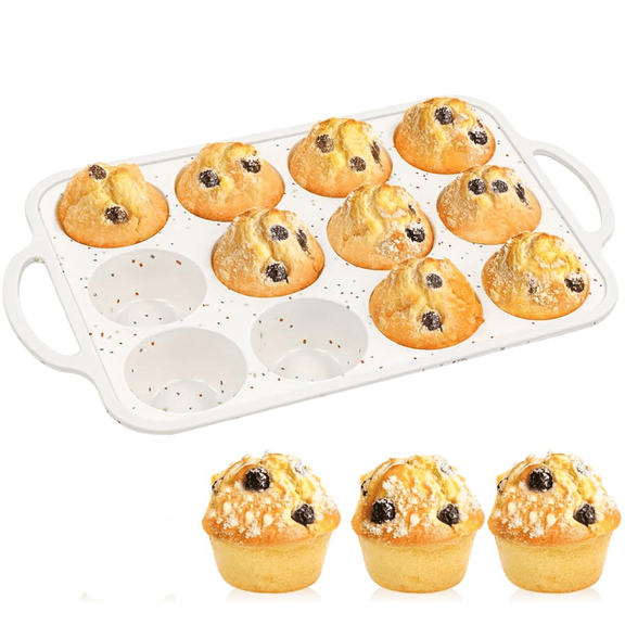 Silicone Muffin Pans for Baking for Cupcake Pan Silicone Bakeware Molds for Baking Egg Bite Molds