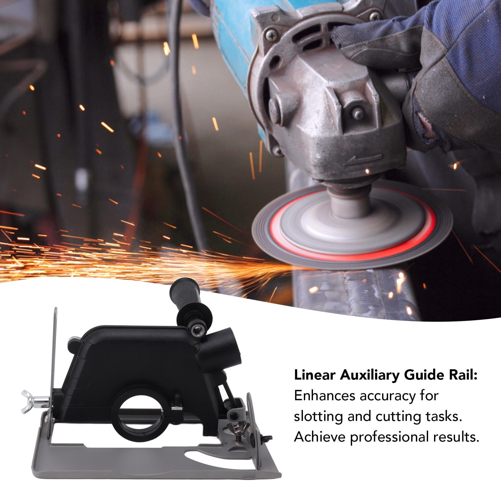 Yajisi 45° Adjustable Angle Grinder Bracket – Multi‑Angle Cutting Stand with Dust Collection, 100‑125 mm Compatibility, Durable Metal & Plastic Build