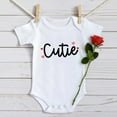 thumbnail image 5 of AOMPMSDX Boys Girls Short Sleeve Valentine's Day Letter Print Romper Bodysuit For Children Clothes Girls Bodysuits 18 Months-24 Months, 5 of 5