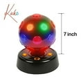 thumbnail image 3 of Kicko LED Multi-Colored Revolving Lighting Ball Disco Light for Home and Party Decorations, 7", 3 of 5