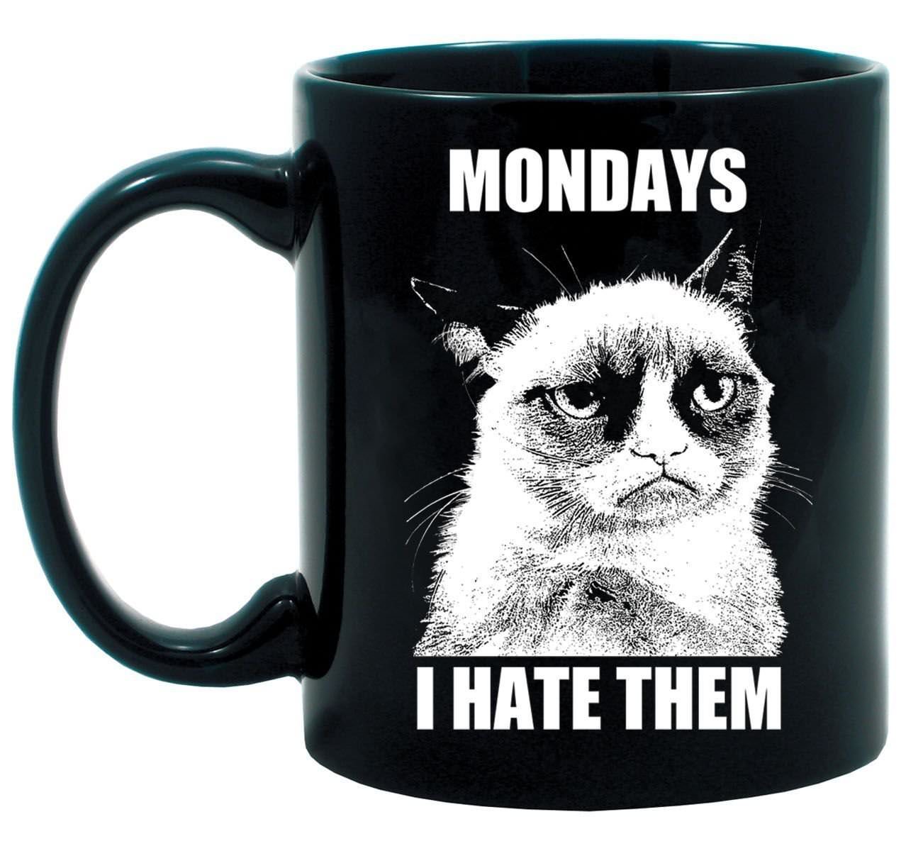 grumpy cat mug mondays i hate them