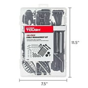 Hyper Tough 180-Piece Cable Management Kit