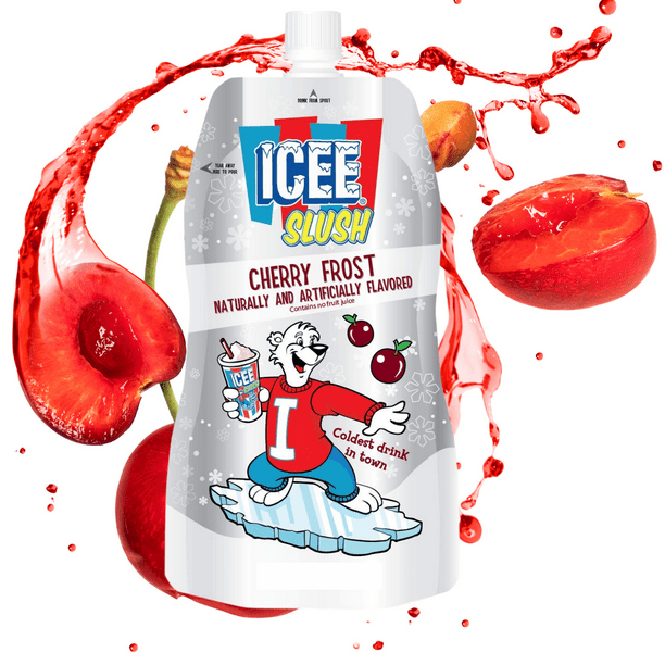 Icee Slush Cherry Frost Pouch Drink 6 fl. oz. Frozen Fruit Juice