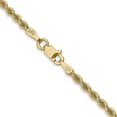 thumbnail image 4 of 14k Yellow Gold 30 Inch 2.5mm Rope Chain Necklace Pendant Charm, 4 of 9