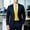 Yellow, variant on Wovilon Men's Classic Solid Color Satin Tie with Smooth Finish, Versatile Formal Necktie for Weddings, Business Meetings, and Prom Parties, Elegant Accessory for Suits