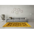 thumbnail image 3 of Ahgly Company Indoor Round Oriental Yellow Traditional Area Rugs, 6' Round, 3 of 4