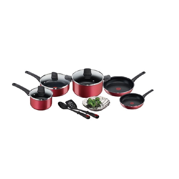 BATERIA 11 PZAS TFAL SO GENEROUS C3714612M ROJO T-fal C3714612M