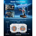 thumbnail image 3 of HBUDS Ensembles de Construction de Robot pour Enfants, Jouets STIM pour Garçons de 8 à 12 Ans, Ensembles de Construction Éducatifs de Codage avec Application et Télécommande, Robot Programmable pour Enfants,, 3 of 6