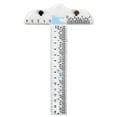 thumbnail image 2 of 7.5" Clear Acrylic T-Square Ruler, Drafting T Square, Drafting Tools, T Ruler Transparent Crafting and Drafting Graduated T-Ruler Inch Metric T-Square Measuring Scale Rule, 2 of 9