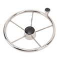thumbnail image 1 of Boat Steering Wheel, 13-1/2 Inch 5 Spoke Marine Steering Wheel  for Ship, 1 of 7