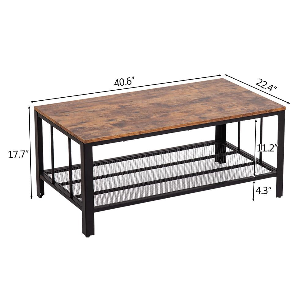 Buy Ktaxon Vintage Coffee Table,Rustic Industrial Coffee Table with