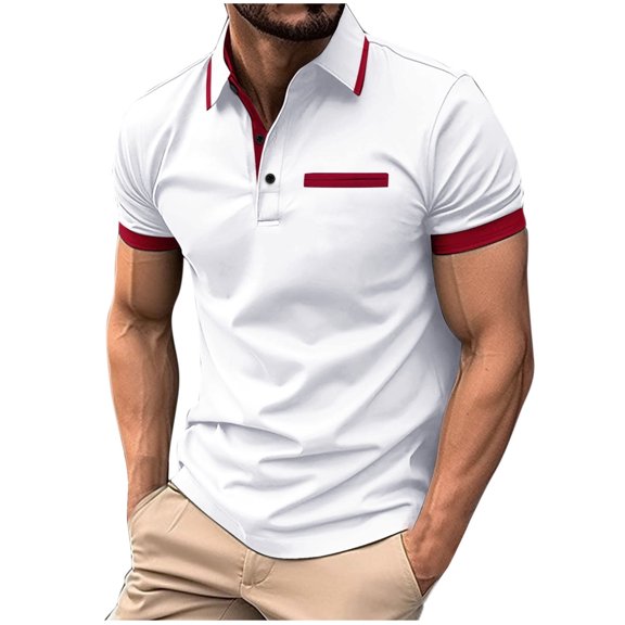 LIaqionyy Shirts for Men's Short Sleeve Casual Stretchy Collared Shirt Fashion Classic Business Beach Work Top