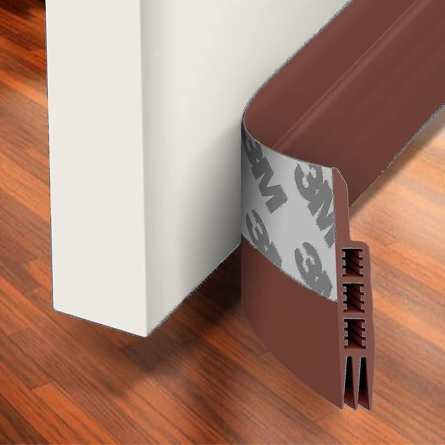 Door Draft Stopper - Under Door Draft Blocker Insulator, Door Sweep Weather Stripping, Noise Stopper with Strong Adhesive