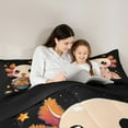 thumbnail image 2 of jejeloiu Kawaii Axolotl Queen Comforter Set,Ocean Sealife Bedding Sets,Pink Magic Animal Bedding Comforter Set,Microfiber Room Decoration Reversible,3 Pieces, 2 of 7