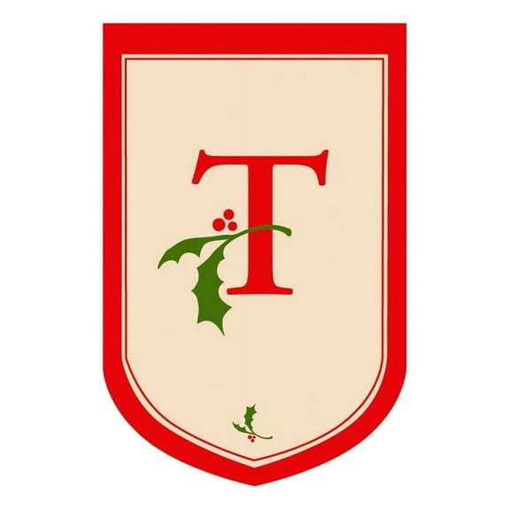 Flag,Applique,House Size Flag,Holiday Monogram T