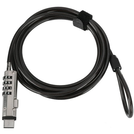 Security Computer Security Cable Lock Latop Lock, Password Unlock 4 Digital For Desktop Computer Security