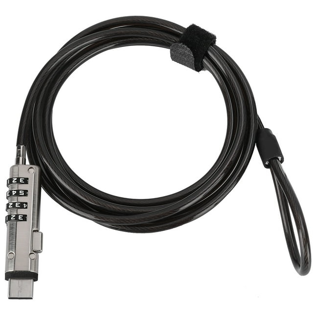 Latop Lock, 4 Desbloqueo de contraseña digital Latop Cable Lock Notebook Cable Lock Máxima confiabilidad