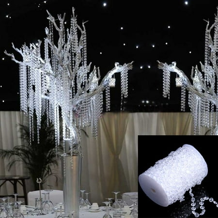 

Nitouy 99FT 30M Octagonal Acrylic Crystal Beads DIY Curtain Party Wedding Decor