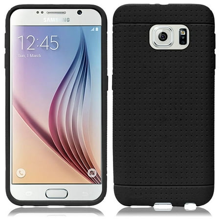 Bumper Silicone Skin - Samsung GALAXY S6 Case, Rugged Impact Resistant Silicone Skin Case Slim Protective Bumper Cover for Samsung Galaxy S6 G920 - Black