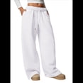 thumbnail image 2 of Pantalones Deportivos de Pierna para Mujer, Holgados, con Cordón, de Cintura Alta y Bolsillos XL, 2 of 8