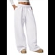 thumbnail image 2 of Pantalones Deportivos de Pierna para Mujer, Holgados, con Cordón, de Cintura Alta y Bolsillos S, 2 of 8