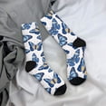 thumbnail image 5 of KLL Beautiful Butterflies Print Cool Socks Men's Women's Crew Socks Funny Crazy Novelty Stockings, 5 of 6