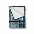 thumbnail image 2 of Modern Soft Flannel Fleece Throw Blanket, Modern New York City Scenery at Night with Skyscrapers Buildings Print, Cozy Plush for Indoor and Outdoor Use, 50" x 70", Black and Dark Blue, by Ambesonne, 2 of 6