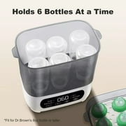 AMZBABYCHEF Steam Sterilizer Dryer for Baby Bottles, Baby Bottle Sterilizer & Dryer