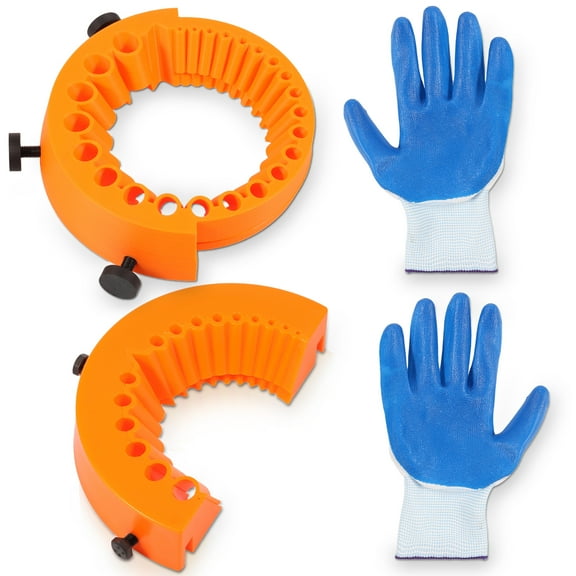 2 Pcs Drill Sharpener Efficient Angle Grinder Drill Bit Sharpener with Screw and Glove Practical Angle Grinder Attachment for Sharpening and Grinding